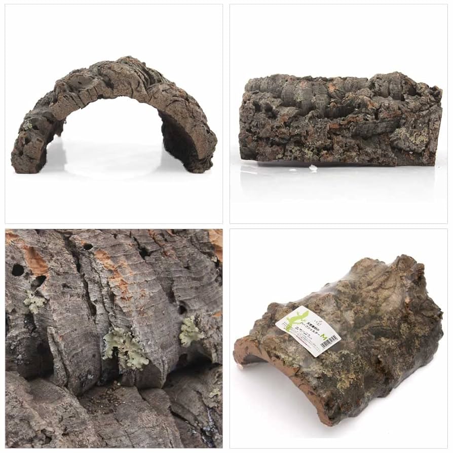 Amazon | 形状お任せ 天然素材のハーフシェルター M コルク樹皮